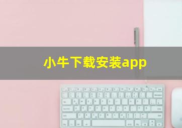 小牛下载安装app